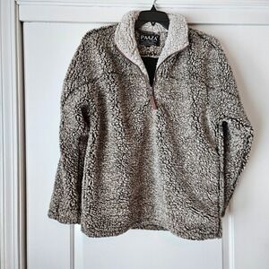 Paaza 1/4 Quarter Zip Brown Fleece‎ Sherpa Size Medium Gorpcore Outdoors Granola